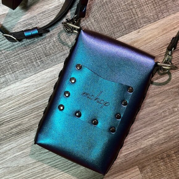 Mohop faux leather phone pouch, peacock - Picture 2 of 2